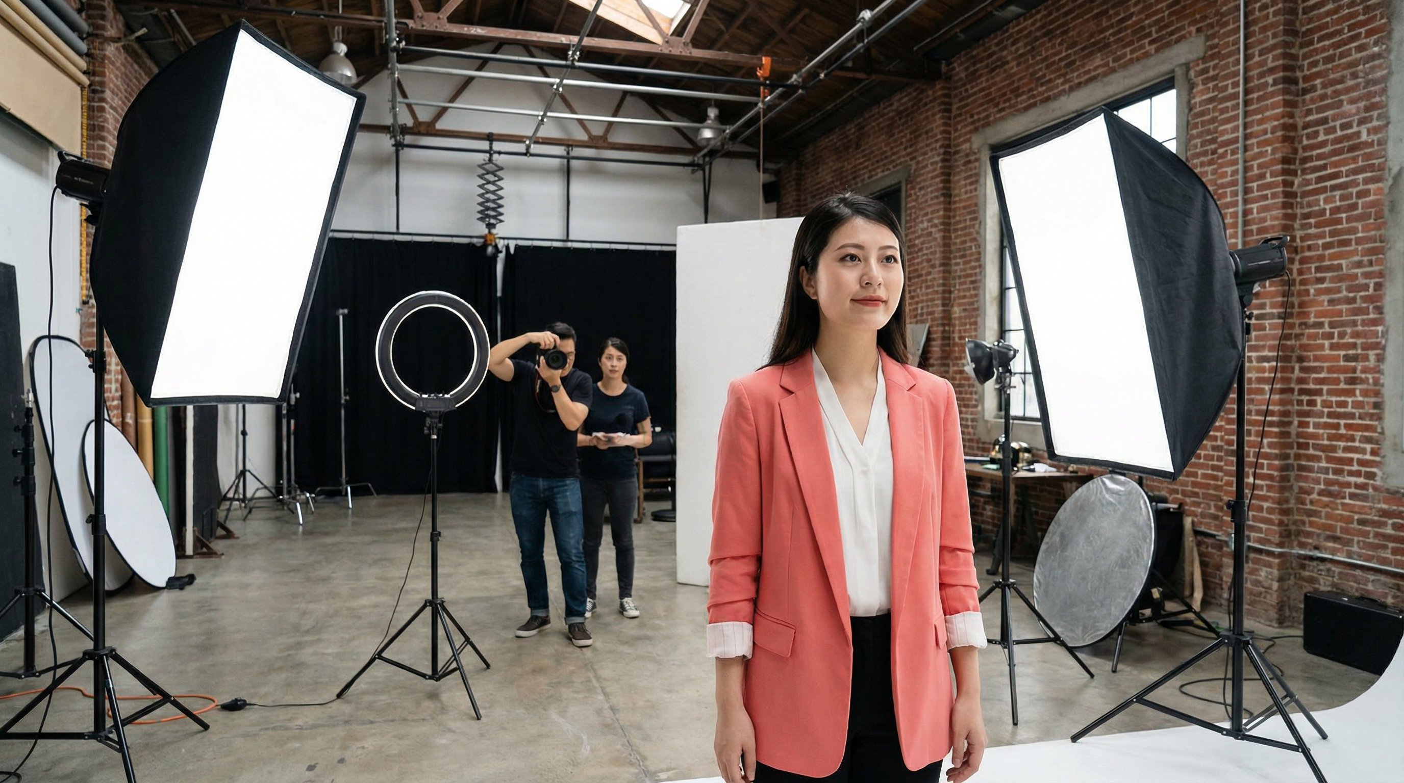 看片 摄影棚拍摄视频